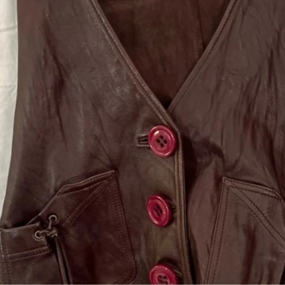 WOMEN’S leather vest MIKE & CHRIS MODIFIED boho biker